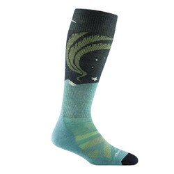 Darn Tough Aurora Over The Calf Lightweight Sock with Cushion Women's in Aqua